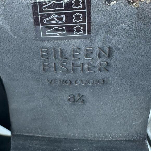 Eileen Fisher Vero Cuoio Alas Black Suede Cut Out Ankle Booties Womens Size 8.5 - Picture 14 of 14